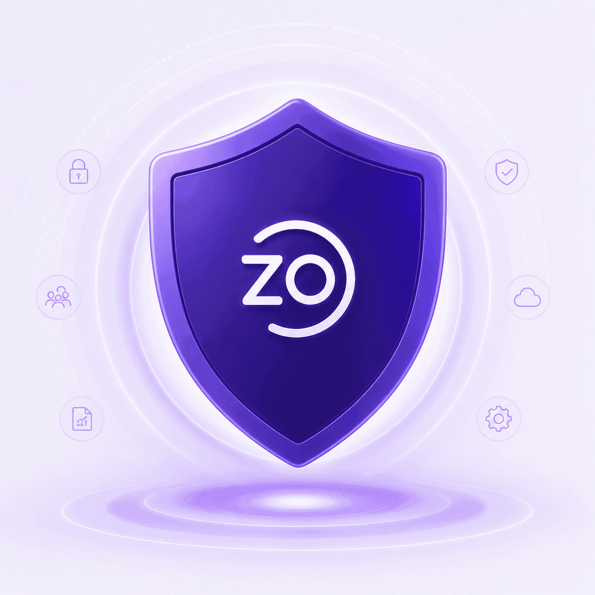Le bouclier Zovelio symbolisant la protection de la vie privée des collaborateurs